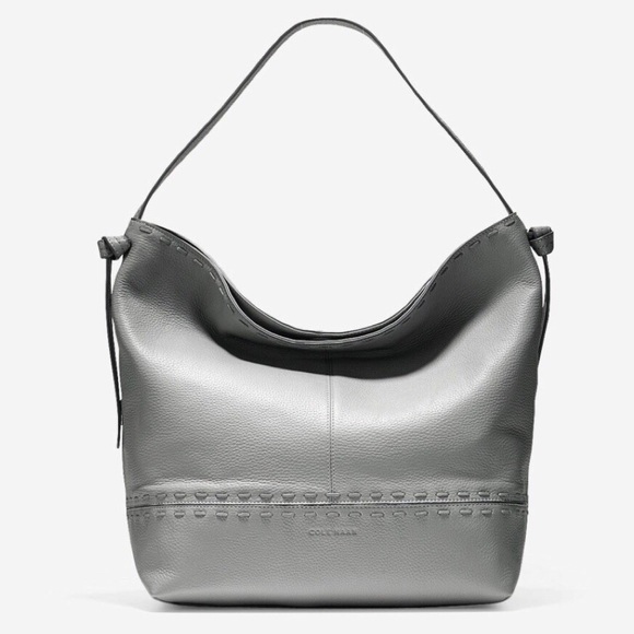 Cole Haan Handbags - Cole Haan Brynn Leather Hobo in Slate Grey